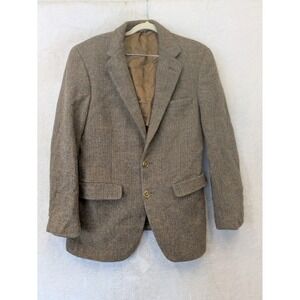 Botany 500 Blazer Men's M Brown Herringbone 2-Button Wool‎ Tweed Sport Coat